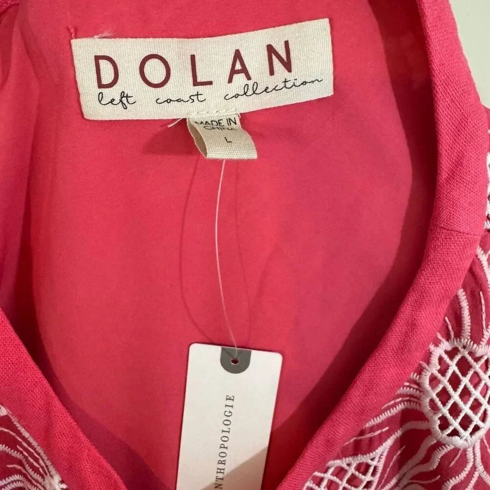Dolan Left Coast * Lace Floral Jacket in Coral NWT New | Anthropologie | Large
